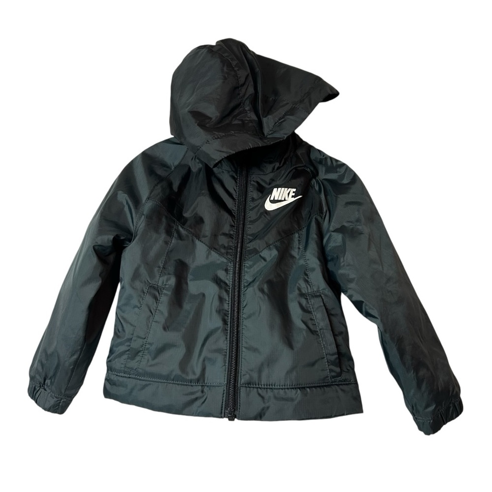 Nike Kids Jacket in Black with White Logo